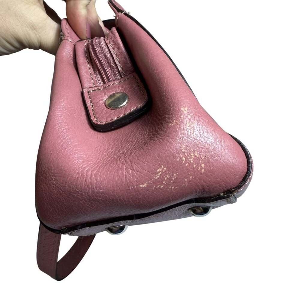 Fossil Vintage Leather Shoulder Bag – Mauve / Dusty Rose – Y2K - Picture 6 of 14
